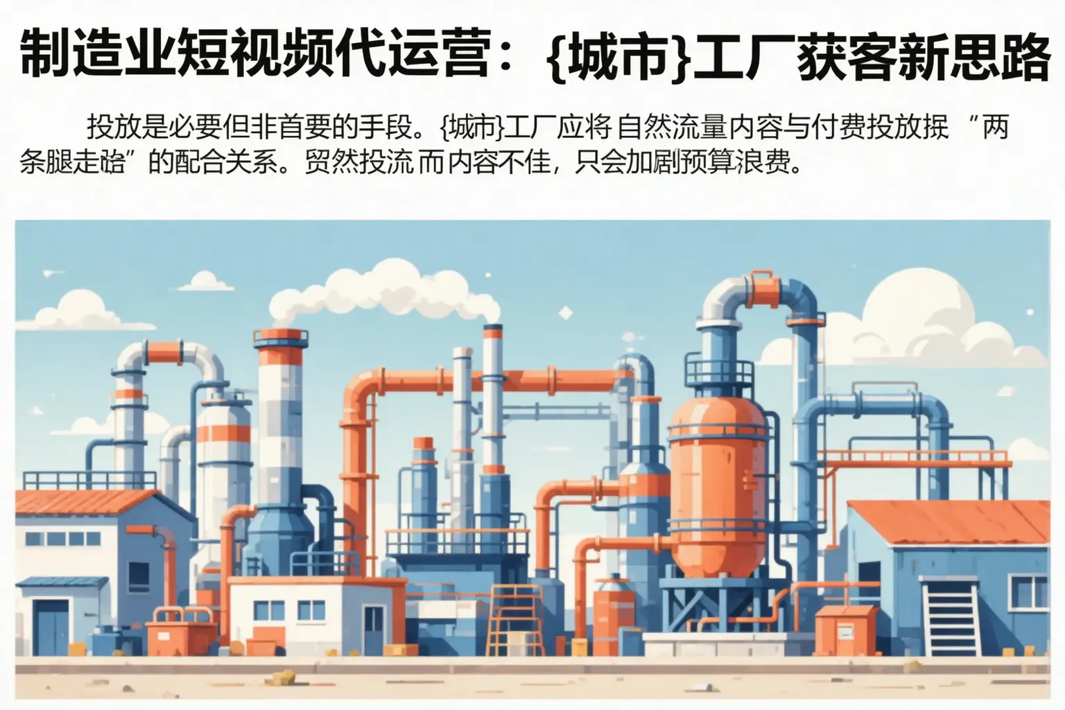 制造业短视频代运营：皇姑工厂获客新思路